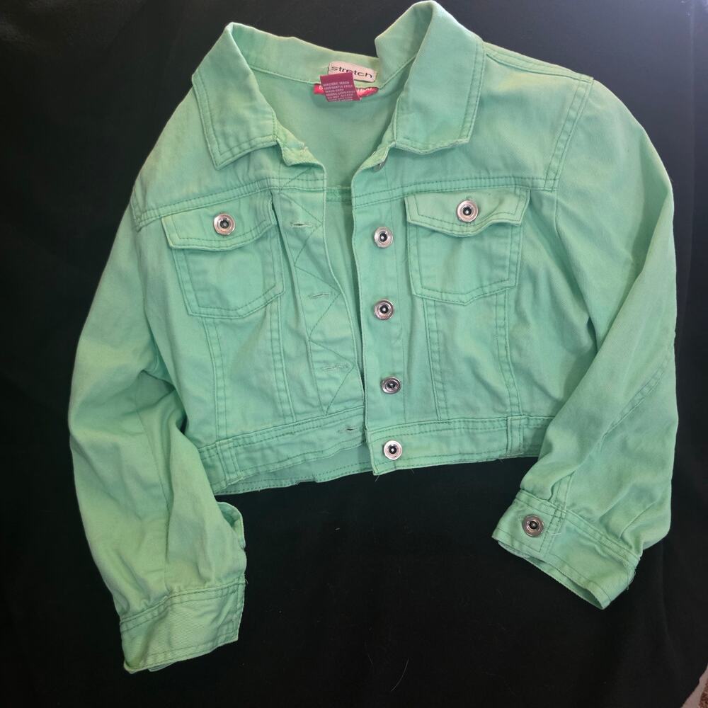 Body Central Green Crop Jacket Small